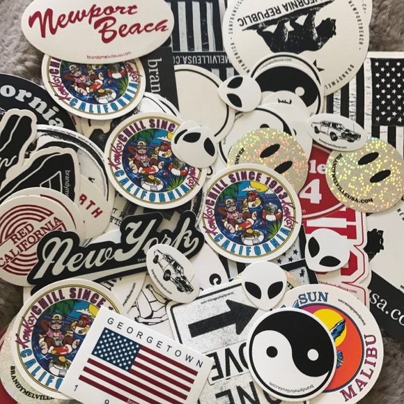 80 random Brandy Melville stickers - Picture 1 of 1